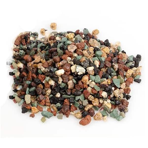Mixed Color Lava Pebbles Decorative Gravel 1.1 lb. Bag for Potting Soil Amendment Succulent Cactus Bonsai
