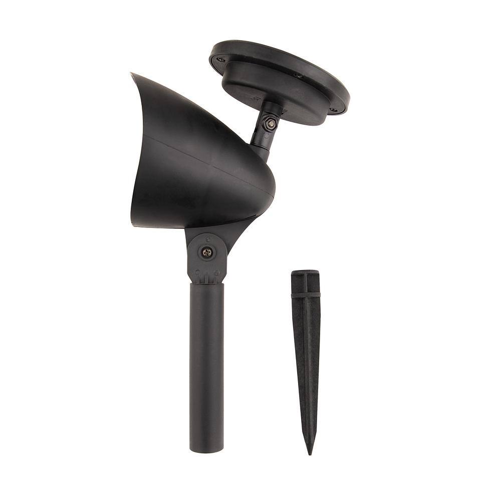 Black Solar Powered LED Pathway Light Set of 6