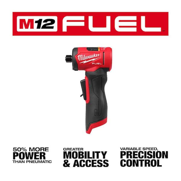 M12 FUEL 12V Lithium-Ion Brushless Cordless 1/4 in. Right Angle Die Grinder with M12 5.0 Ah Battery