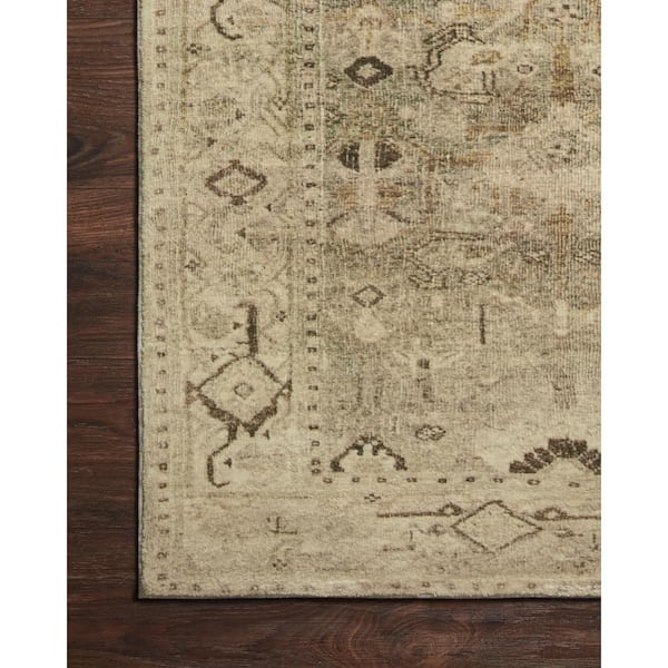 LOLOI II Margot Antique/Sage 7 ft. 6 in. x 9 ft. 6 in. Bohemian 