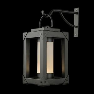 Ascher 7.4'' Battery Powered Integrated LED Color Changing Outdoor Lantern