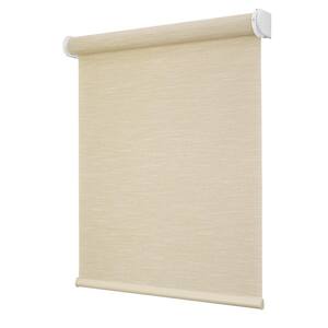 Linen Light Filtering Polyester Fabric Cordless Smart Roller Shades 31 in. x 72 in. L Powered by Hubspace (No Gateway)