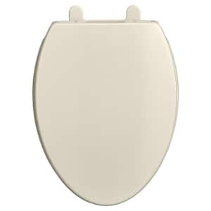 Transitional Slow-Close EverClean Elongated Closed Front Toilet Seat in Linen