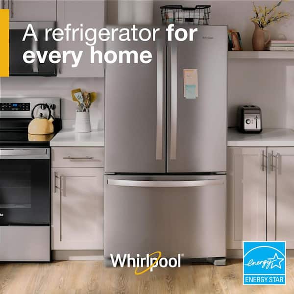 Whirlpool 35 in. 20 Cu. Ft. Counter-Depth French Door Bottom Mount