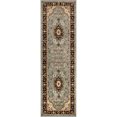 Well Woven Barclay Medallion Kashan Light Blue 3 ft. x 10 ft ...