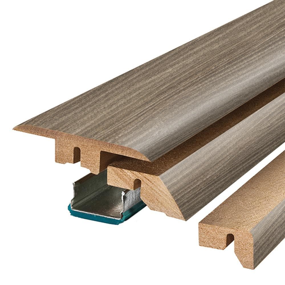 Crater 0.75 in. T x 2.37 in. W x 78.7 in. L Textured Wood Look Laminate Moulding/Trim 4 in 1 Molding price history on PriceWatchPro