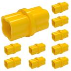 1 in. Furniture Grade PVC Sch. 40 Internal Coupling in Yellow (10-Pack)