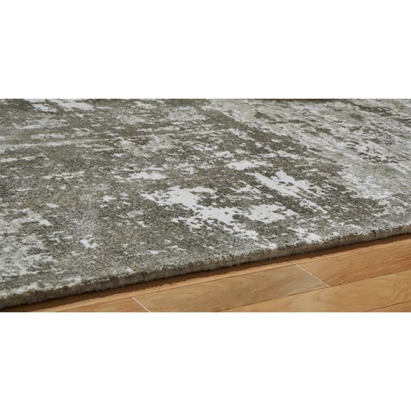Valmontic Gray 5 ft. x 7 ft. Abstract Area Rug