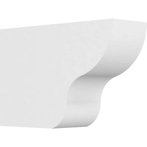 Ekena Millwork 4 in. x 8 in. x 12 in. Standard Greensboro Architectural Grade PVC Rafter Tail Brace