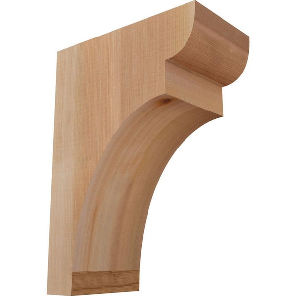 Ekena Millwork 5-1/2 in. x 10 in. x 14 in. Western Red Cedar Yorktown Smooth Corbel