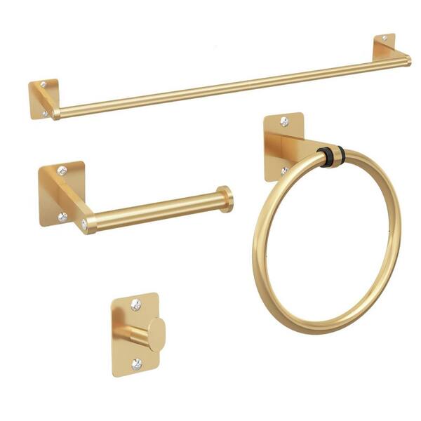Numhew 4-Piece 24 in. Bathroom Accessories Set, Bathroom Hardware Set ...