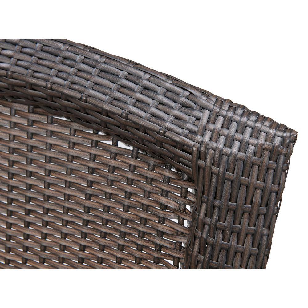 Crimson Red Wicker and Steel 4-Piece Outdoor Conversation Set