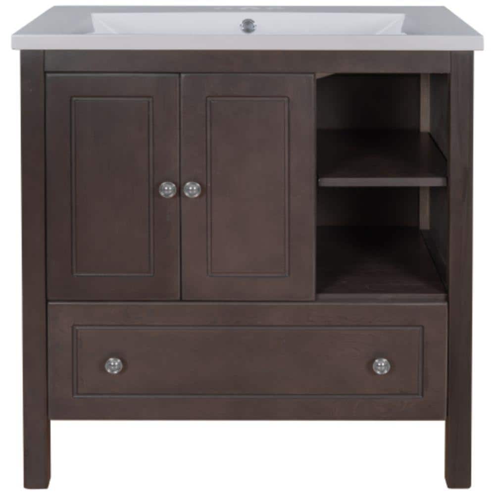 BY12 30 in. W x 18 in. D x 32 in. H Single Sink Freestanding Bath Vanity in