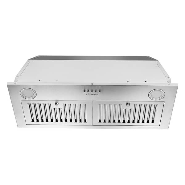 30 in.600 CFM Ducted/ductless Built inRange Hood in Stainless Steel Kitchen Vent Hood and LED Lights