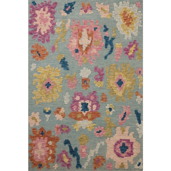 Tilly Spa / Multi 8 ft. 6 in. x 11 ft. 6 in. Traditional Area Rug