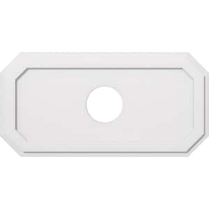40 in. W x 20 in. H x 7 in. ID x 1 in. P Emerald Architectural Grade PVC Contemporary Ceiling Medallion
