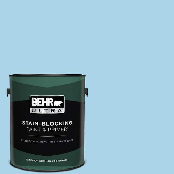 BEHR ULTRA 1 gal. #550C-3 Monaco Semi-Gloss Enamel Exterior Paint & Primer