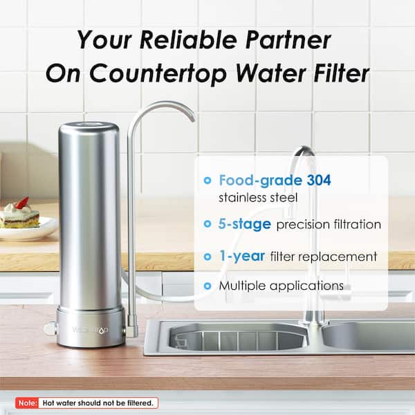 Waterdrop 8000 Gal. 0.01 m Long Last Ultra Filtration Under Sink Water  Filter System with Dedicated Faucet B-WD-10UBW-UF - The Home Depot