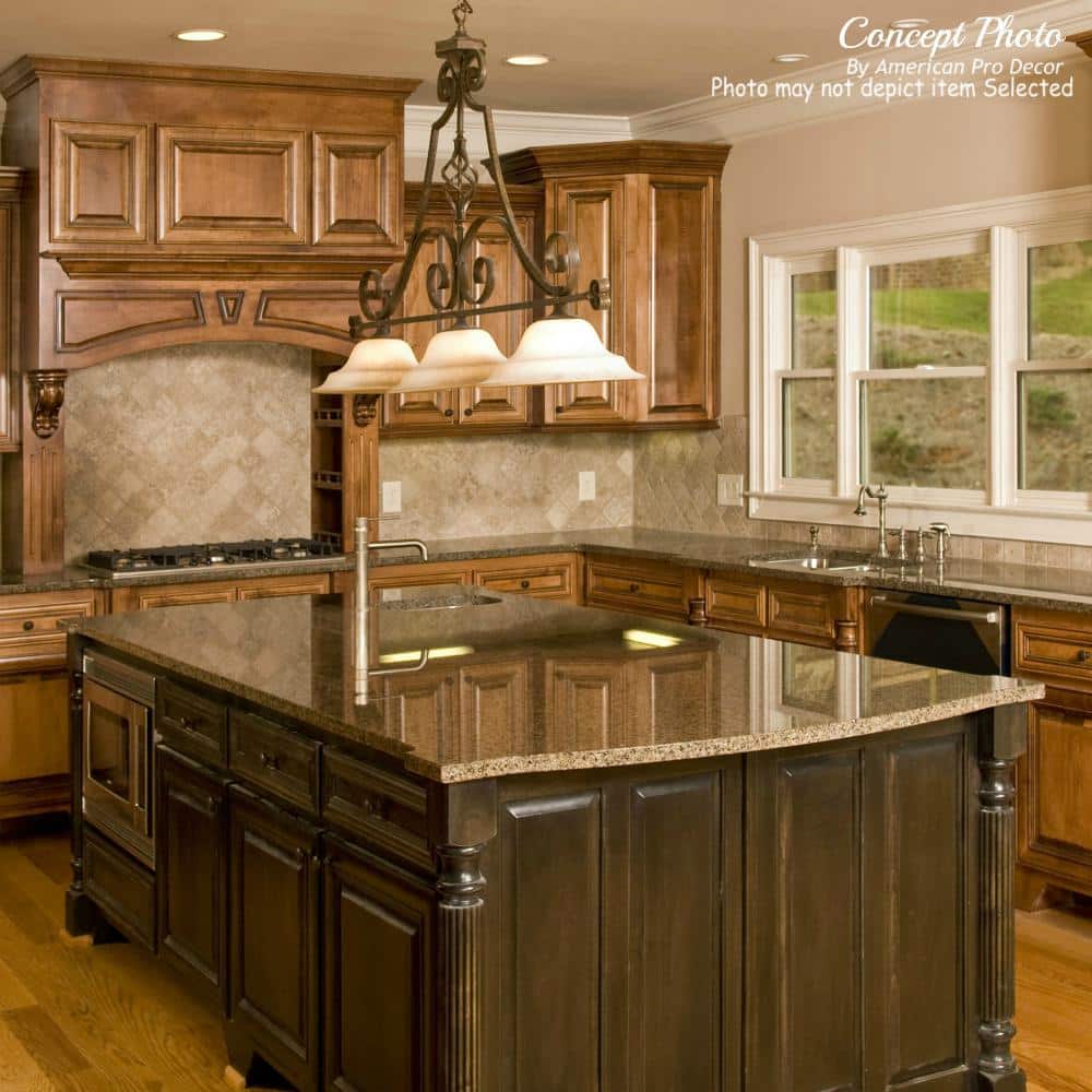 Unfinished Solid Rubberwood Fluted Kitchen Island Leg, 35.25"
