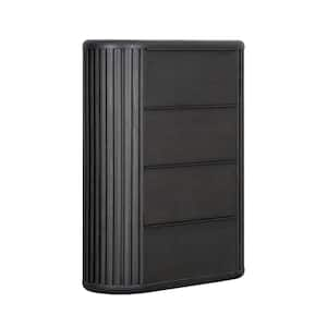 Eastbrook Modern Black 4-Drawer 42 in. Wide Chest of Drawers