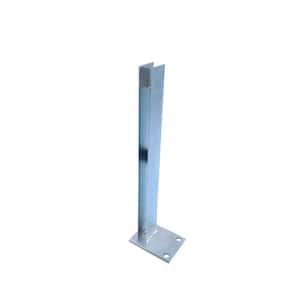 8 in. x 5 in. x 24 in. Line Post Concrete Mounting Block with Hardware