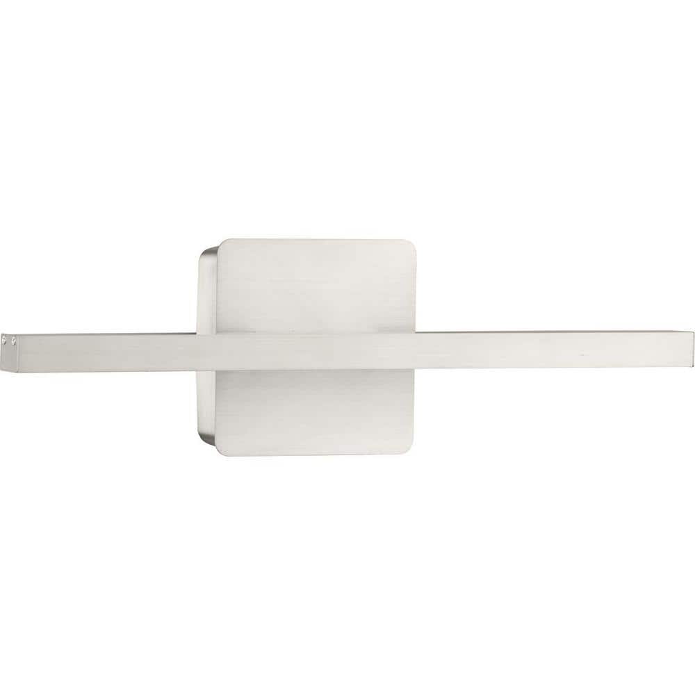 16" Brushed Nickel Dimmable LED Vanity Light with Acrylic Lens