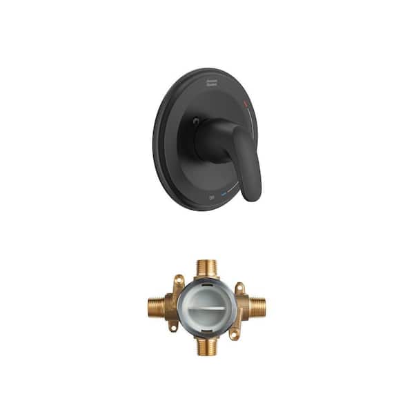Flash Shower Rough-In Valve and Colony PRO 1-Handle Trim Kit in Matte Black