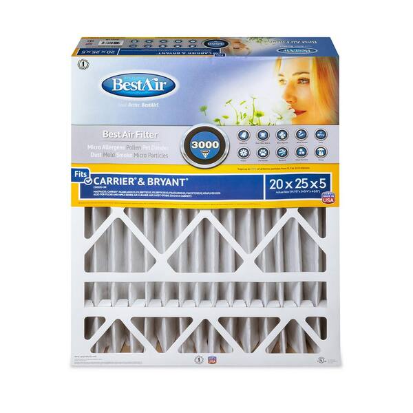 Honeywell Carrier 20x25x5 Electrostatic Furnace Filter Fits Bryant Air Bear 