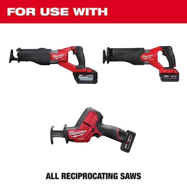 Milwaukee Sawzall Demolition Nail-Embedded Wood and Metal Cutting Bi-Metal Reciprocating Saw Blade Set (38-Piece)