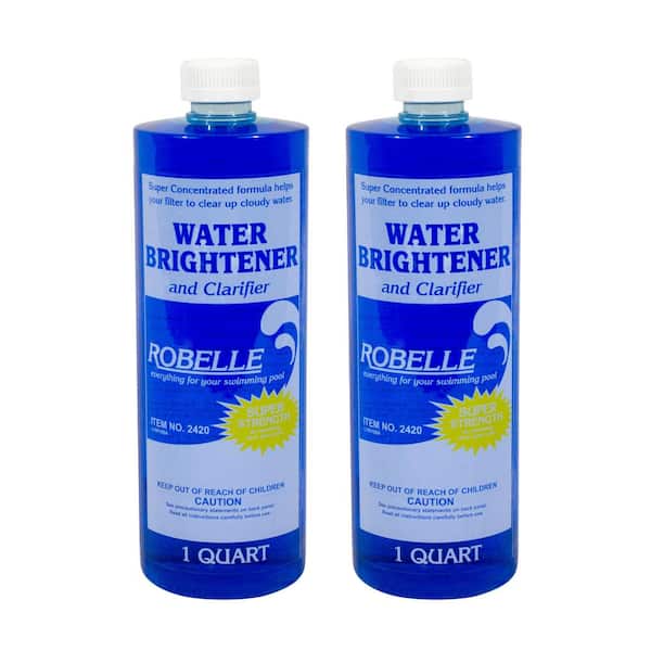 Robelle 1 qt. Pool Water Brightener and Clarifier (2-Pack)