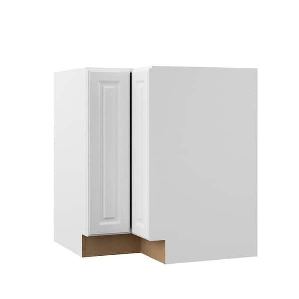 Hampton Bay Designer Series Elgin Assembled 30x34.5x20.25 in. EZ Reach Corner Base Kitchen Cabinet in White