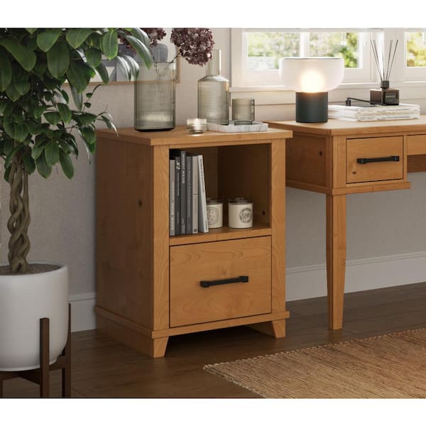 Bridgevine Home Bridgevine Home 22 inch 1-drawer file, No Assembly Required - Fruitwood Finish