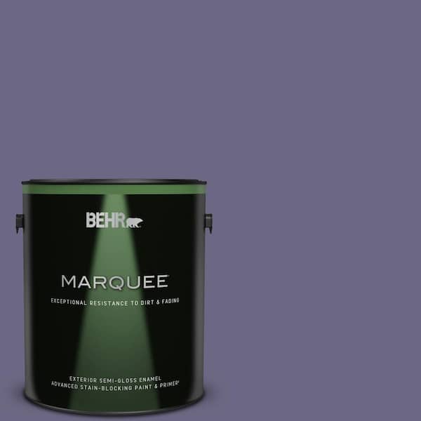 BEHR MARQUEE 1 gal. #PPU16-18 Hyacinth Arbor Semi-Gloss Enamel Exterior Paint & Primer
