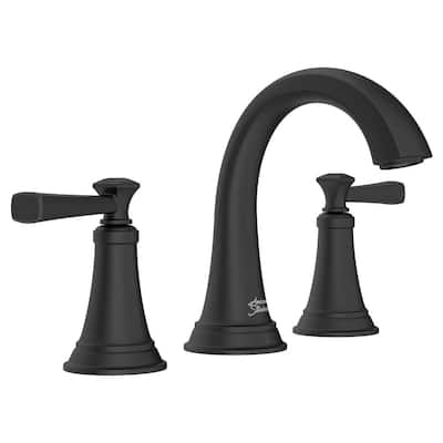 Black Bathroom Sink Faucets The Home Depot - Black Widespread Bathroom Sink Faucet