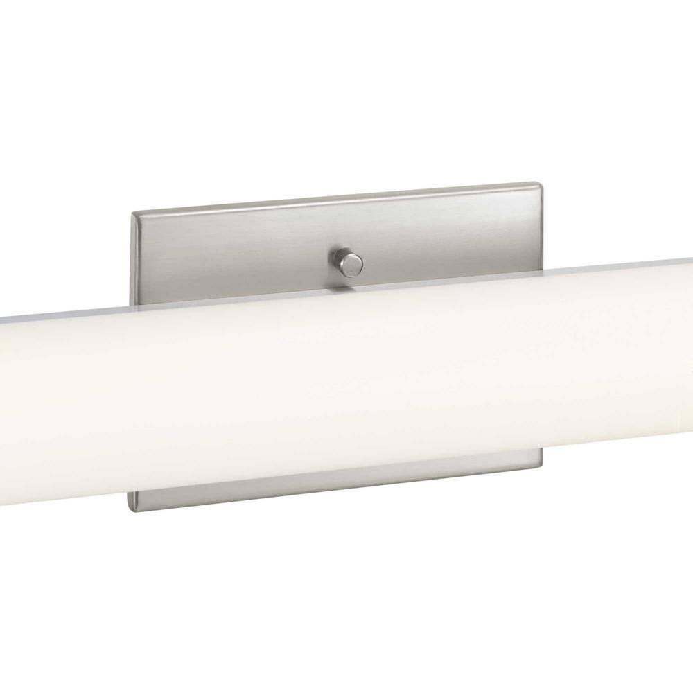 Brushed Nickel 48" LED Linear Bath Bar with Acrylic Diffuser