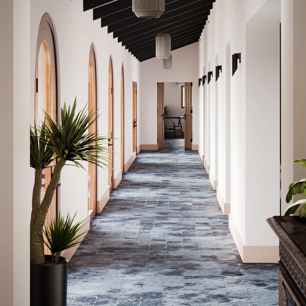 Tripoli Star-Crossed Denim Blue Terracotta Look Porcelain Tile