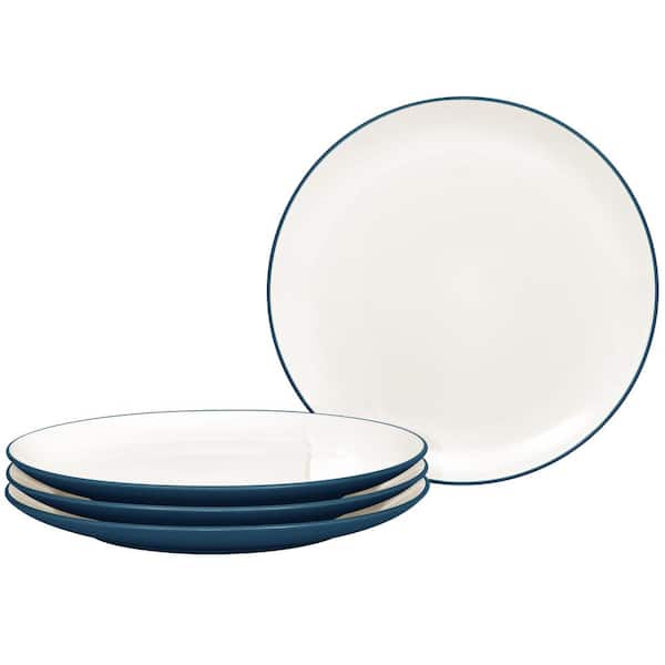 Noritake Colorwave Blue 8.25 in. (Blue) Stoneware Coupe Salad Plates, (Set of 4)
