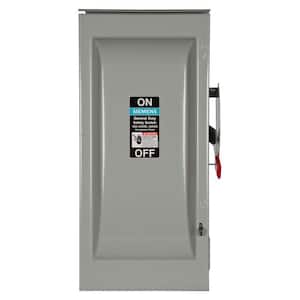 General Duty 100 Amp 240-Volt 2-Pole Outdoor Fusible Safety Switch with Neutral