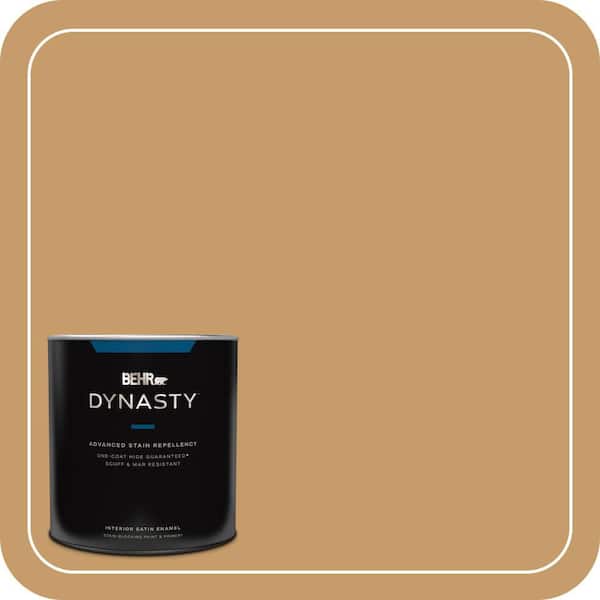 BEHR DYNASTY 1 qt. #S290-5 Amber Autumn Satin Enamel Interior Stain-Blocking Paint and Primer