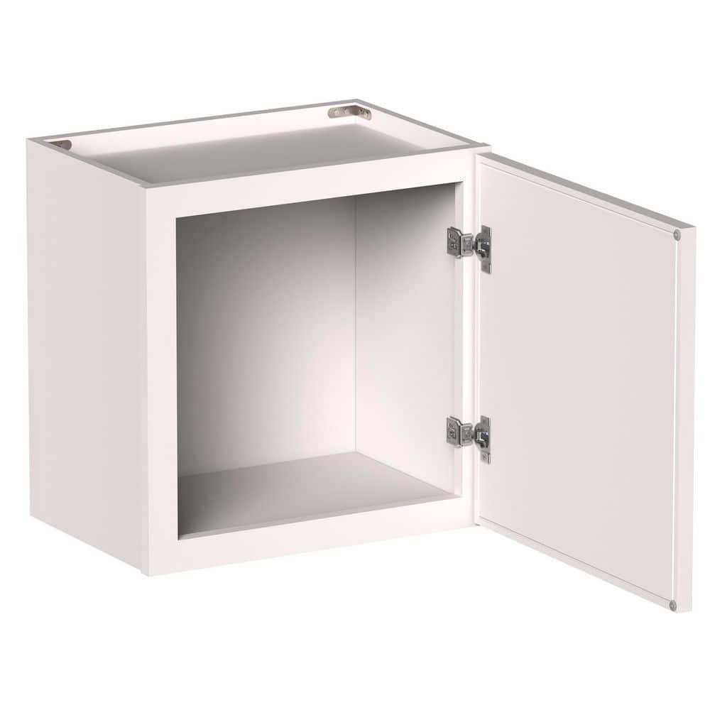 18 in W x 12 in D x 18 in H HDF Ready to Assemble Short Wall Cabinet in Snow White with 1-Door price history on PriceWatchPro