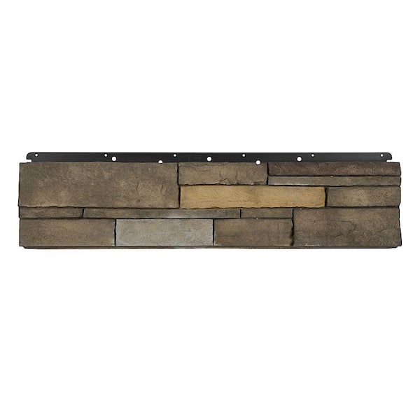 36 in. W x 36 in. L Multi-Colored Manufactured Stone Flat Siding
