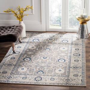 Patina Taupe/Ivory 5 ft. x 8 ft. Border Area Rug