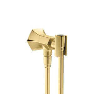 Locarno Handshower Porter with Outlet in Brushed Gold Optic