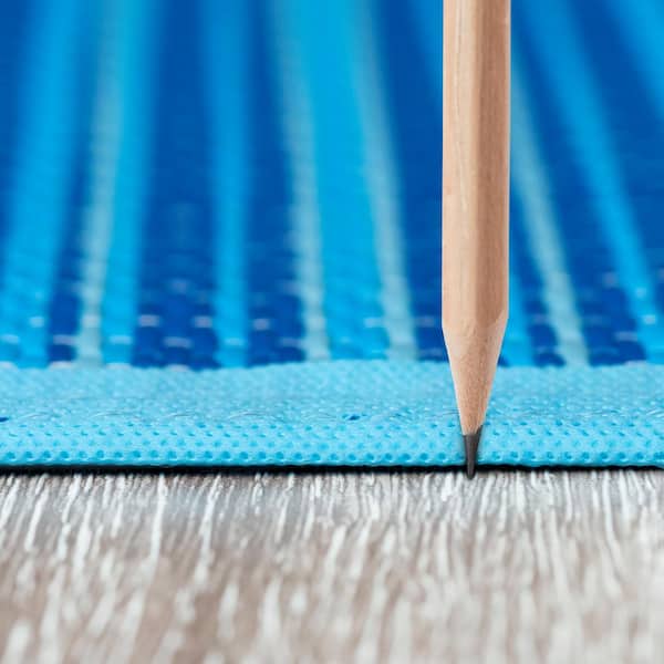 Luna Blue 6 ft. x 9 ft. Stripes Indoor/Outdoor Area Rug