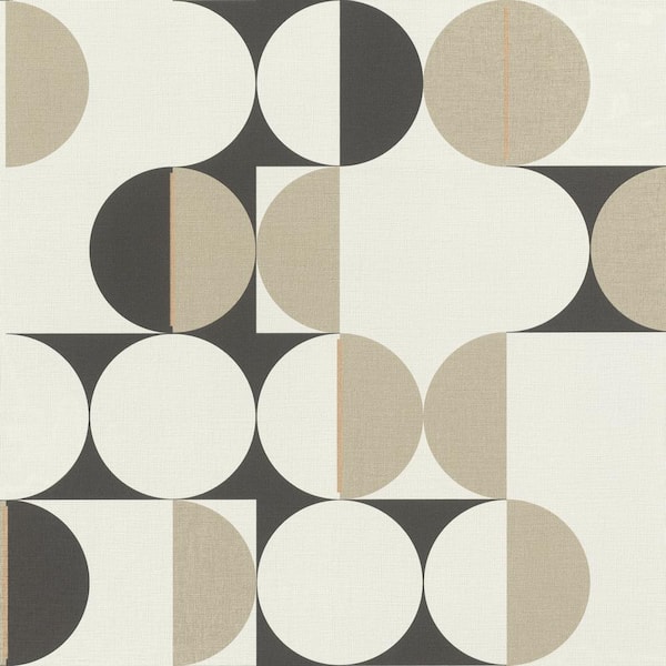 rasch Cakara Cream Geometric Wallpaper Sample