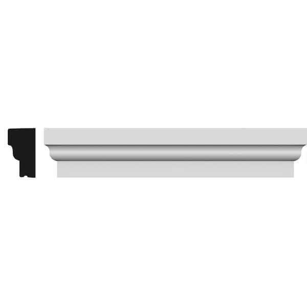 Ekena Millwork 1-3/4 in. x 105 in. x 5-1/2 in. Polyurethane Standard Crosshead Moulding