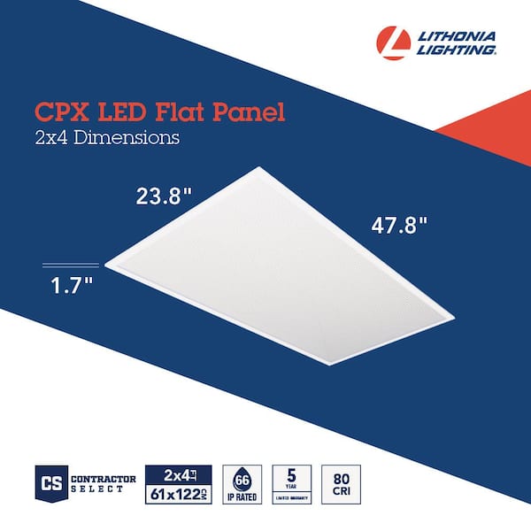 Lithonia Lighting CPX A12 Lens 2 ft. x 4 ft. 128-Watt Equivalent