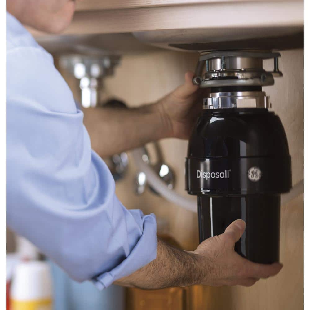 GE 1/2 HP Continuous Feed Garbage Disposal with Stainless Steel Components