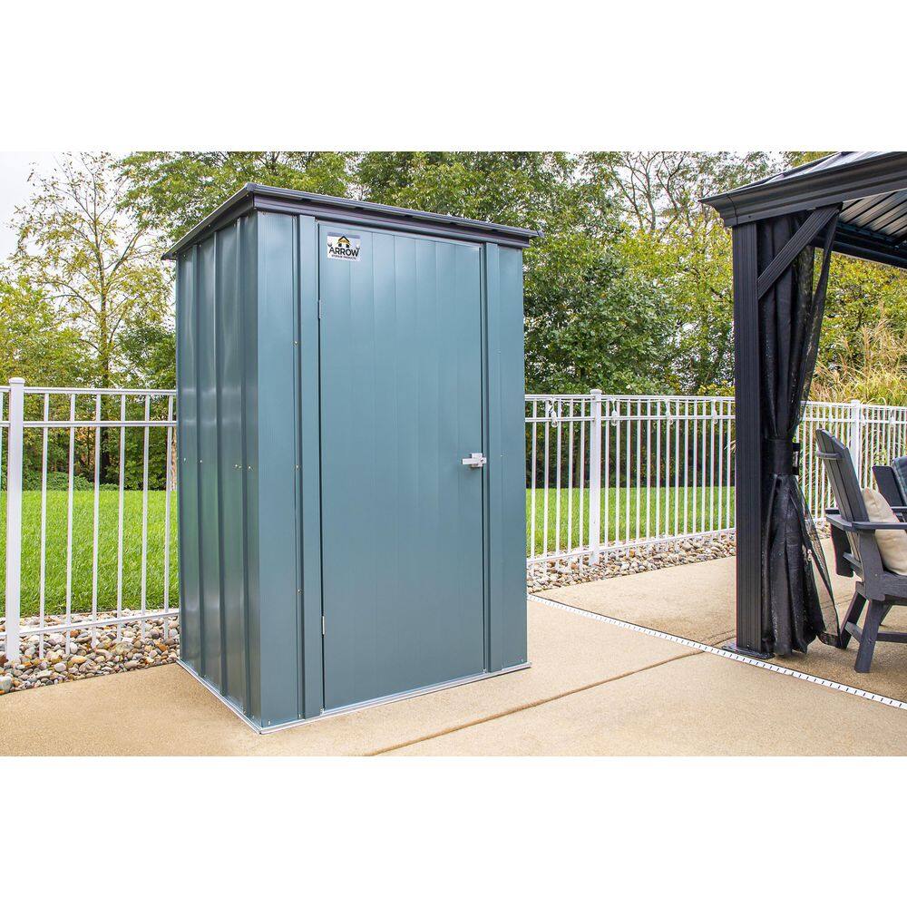 Juniper Berry Green 4' x 3' Steel Outdoor Storage Shed