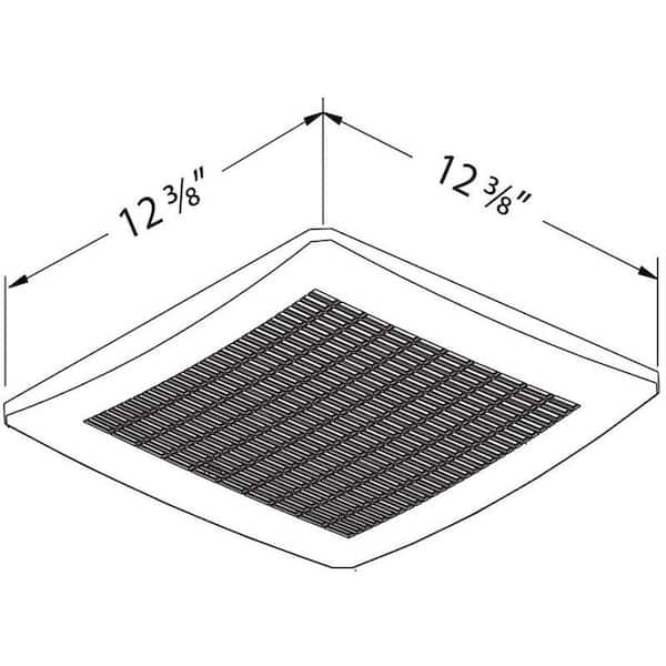 Signature 110 CFM Ceiling Humidity Sensing Bathroom Exhaust Fan, ENERGY STAR Signature 110 CFM Ceiling Humidity Sensing Bathroom Exhaust Fan, ENERGY STAR